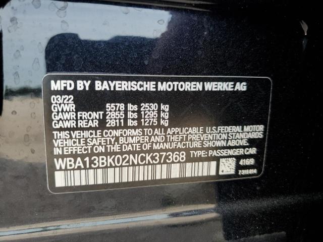 WBA13BK02NCK37368 BMW M550xi