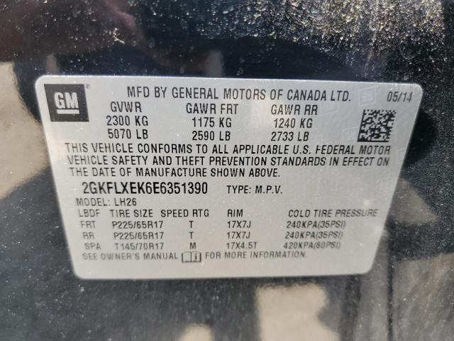 2GKFLXEK6E6351390 GMC Terrain Slt