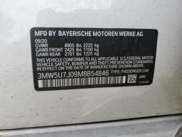 3MW5U7J09M8B54846 BMW M340I