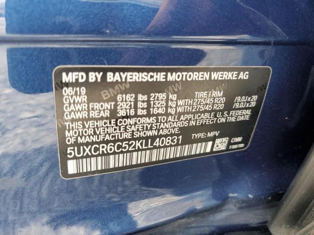 5UXCR6C52KLL40831 BMW X5 Xdrive40i