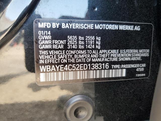 WBAYE4C52ED138316 BMW 740 LI