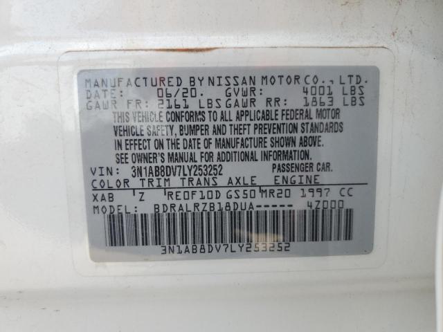 3N1AB8DV7LY253252 Nissan SENTRA SR