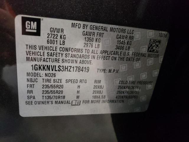 1GKKNVLS3HZ178419 GMC Acadia All Terrain