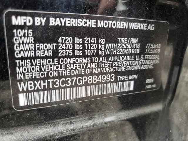 WBXHT3C37GP884993 BMW X1 Xdrive28i