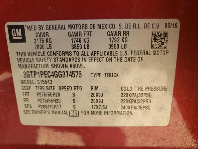 3GTP1PEC4GG374575 GMC Sierra C1500 Denali
