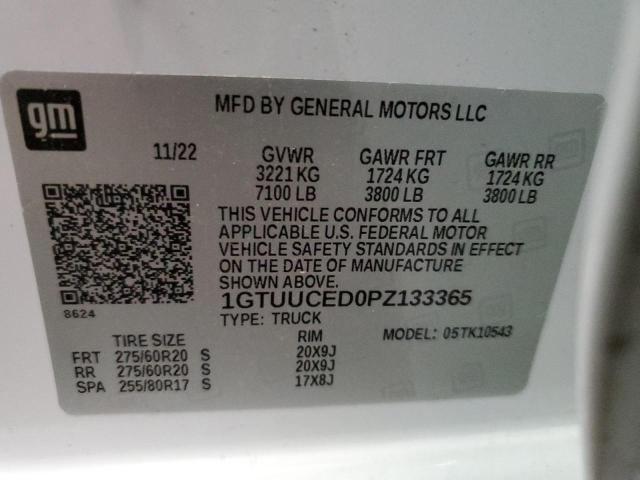 1GTUUCED0PZ133365 GMC Sierra K1500 Elevation