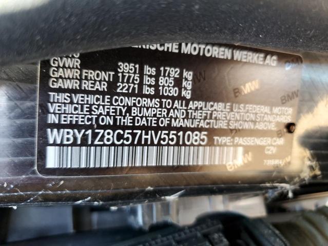 WBY1Z8C57HV551085 BMW I3 REX