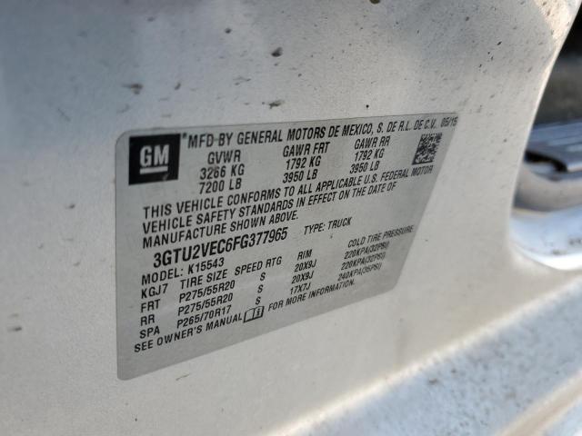 3GTU2VEC6FG377965 GMC Sierra K1500 Slt