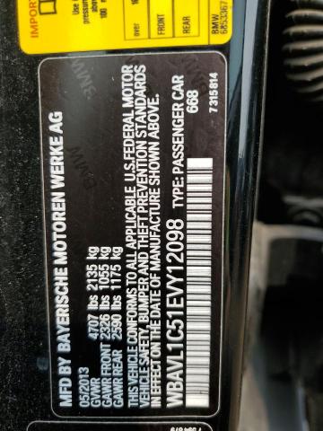 WBAVL1C51EVY12098 BMW X1 Xdrive28i