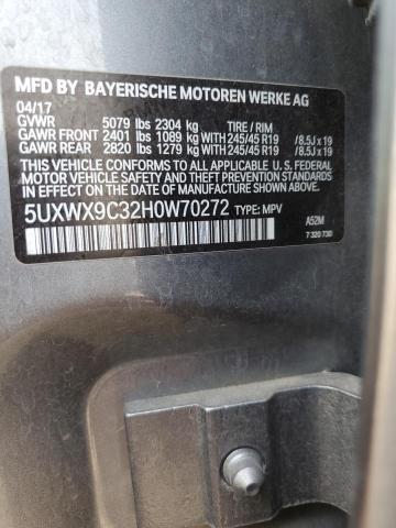 5UXWX9C32H0W70272 BMW X3 Xdrive28i