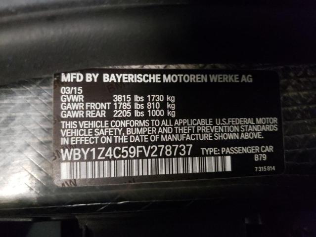 WBY1Z4C59FV278737 BMW I3 REX