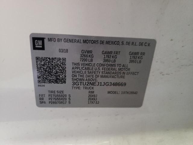 3GTU2NEJ1JG348669 GMC Sierra K1500 Slt