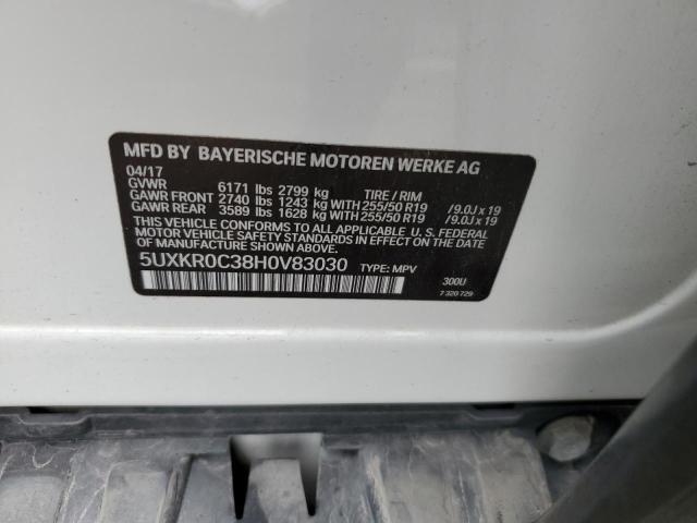 5UXKR0C38H0V83030 BMW X5 Xdrive35i