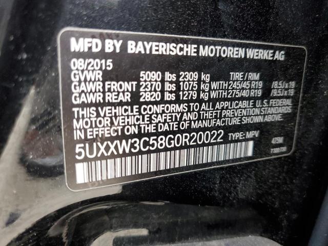 5UXXW3C58G0R20022 BMW X4 Xdrive28i