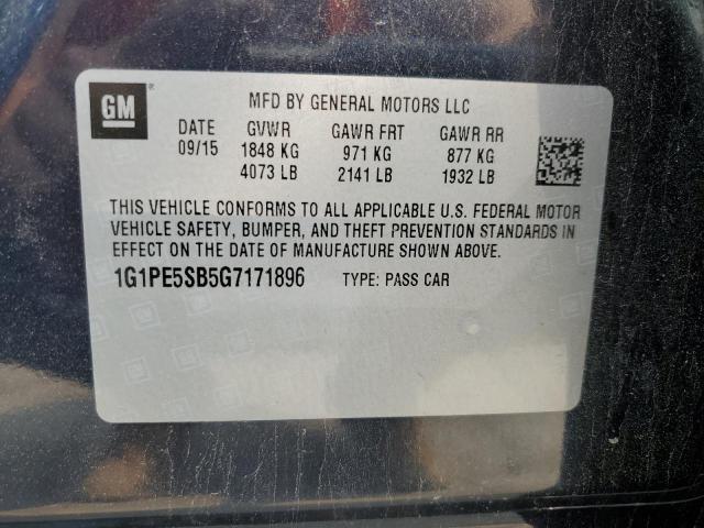1G1PE5SB5G7171896 Chevrolet Cruze Limited Lt