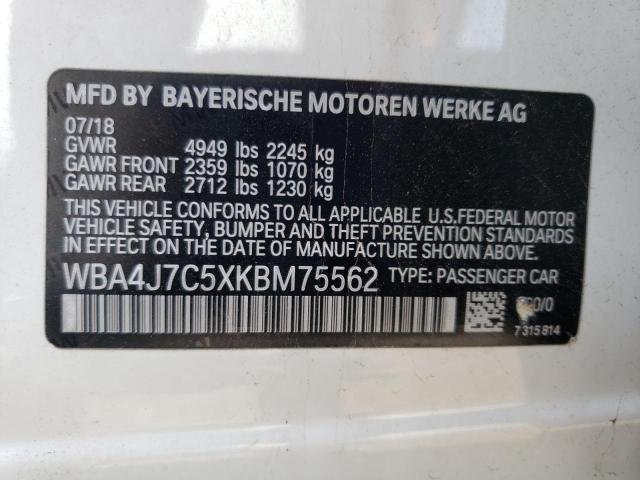 WBA4J7C5XKBM75562 BMW 440xi Gran Coupe