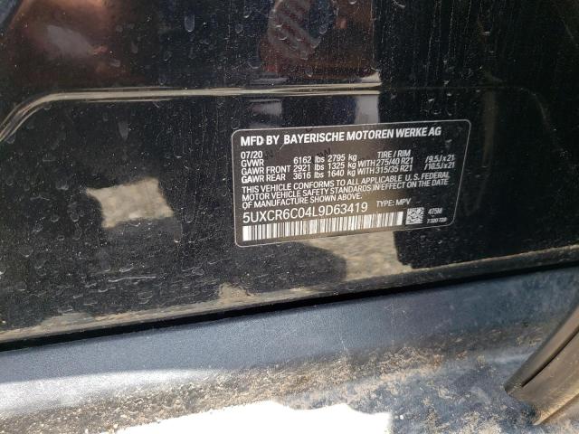 5UXCR6C04L9D63419 BMW X5 Xdrive40i