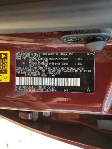 2T2BK1BA0FC318600 Lexus Rx 350 Base