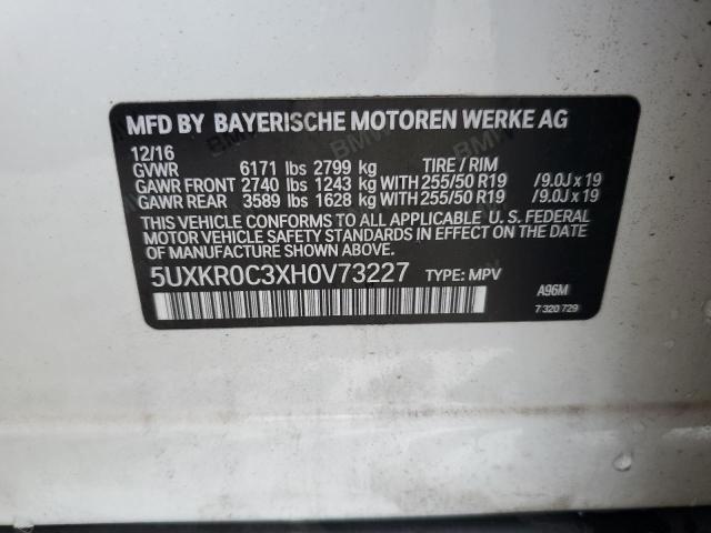 5UXKR0C3XH0V73227 BMW X5 Xdrive35i