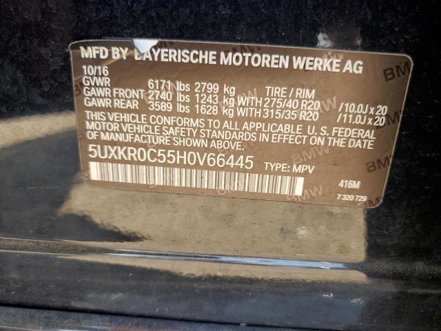 5UXKR0C55H0V66445 BMW X5 Xdrive35i