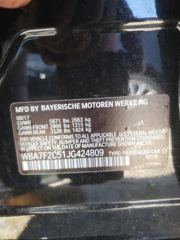 WBA7F2C51JG424809 BMW 750 Xi