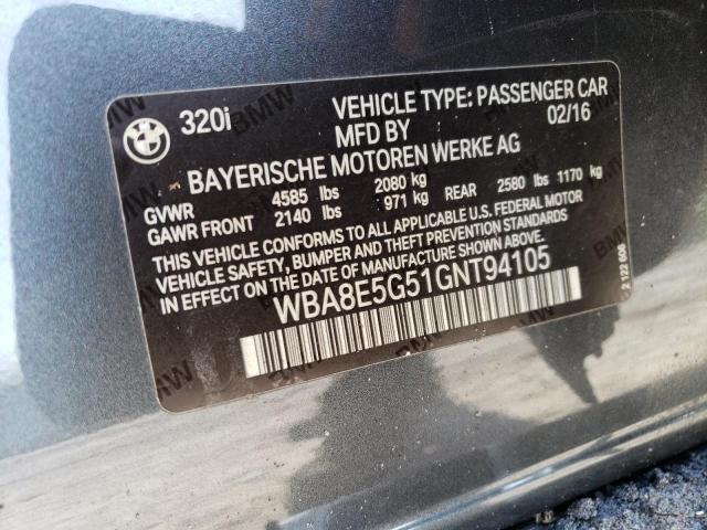 WBA8E5G51GNT94105 BMW 320 XI