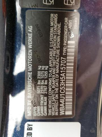 WBA4U1C53H5A15707 BMW 440XI