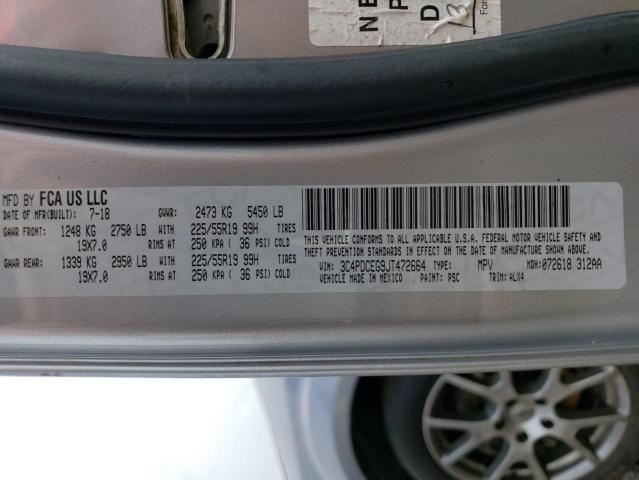 3C4PDCEG9JT472664 Dodge JOURNEY GT