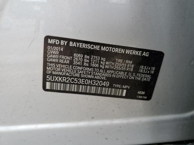 5UXKR2C53E0H32049 BMW X5 Sdrive35i