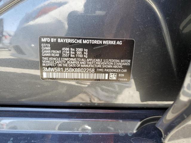 3MW5R1J58K8B02258 BMW 330I