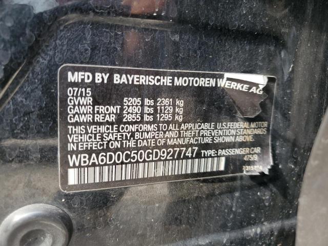 WBA6D0C50GD927747 BMW 640 I Gran Coupe