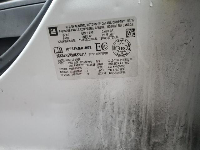 2GKALNEK9H6325711 GMC Terrain Sle
