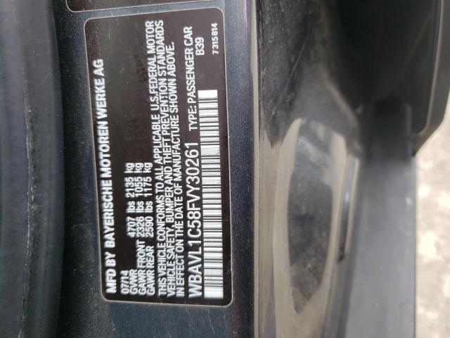 WBAVL1C58FVY30261 BMW X1 Xdrive28i