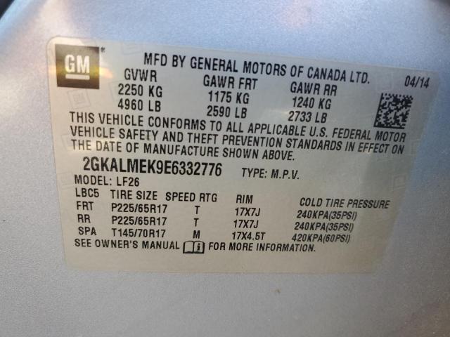 2GKALMEK9E6332776 GMC Terrain Sle