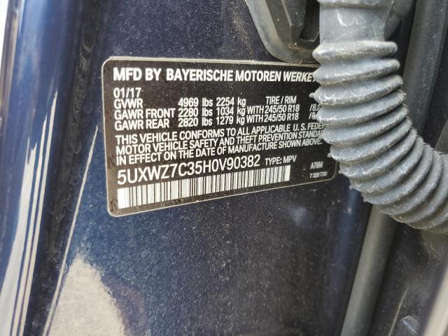 5UXWZ7C35H0V90382 BMW X3 Sdrive28i