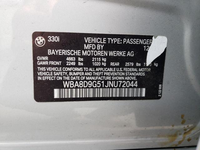 WBA8D9G51JNU72044 BMW 330 XI