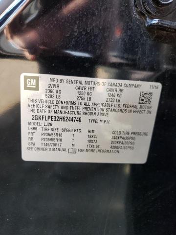 2GKFLPE32H6244740 GMC Terrain Slt