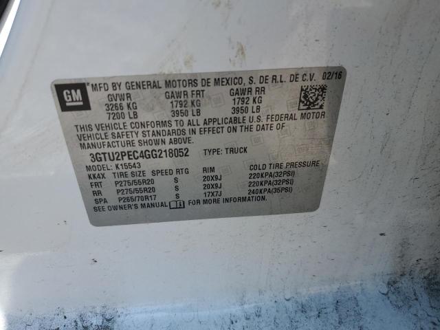 3GTU2PEC4GG218052 GMC Sierra K1500 Denali