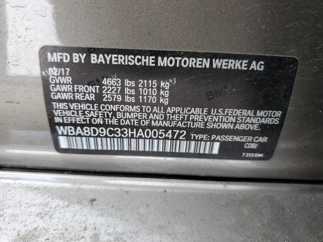 WBA8D9C33HA005472 BMW 330 XI