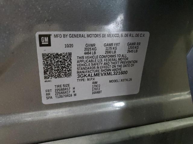 3GKALMEVXML321600 GMC Terrain Sle