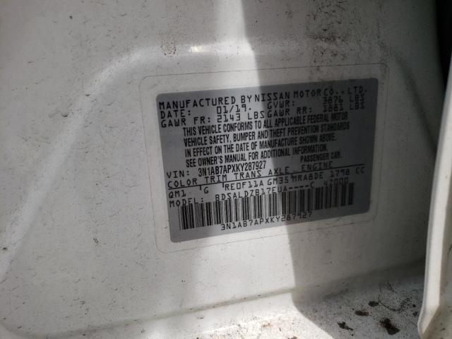 3N1AB7APXKY287927 Nissan SENTRA S