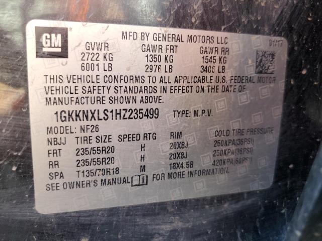 1GKKNXLS1HZ235499 GMC Acadia Denali