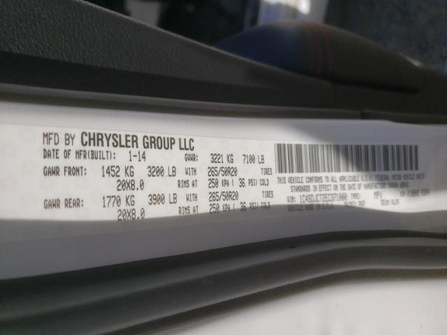 1C4SDJCT2EC371000 Dodge Durango R/t