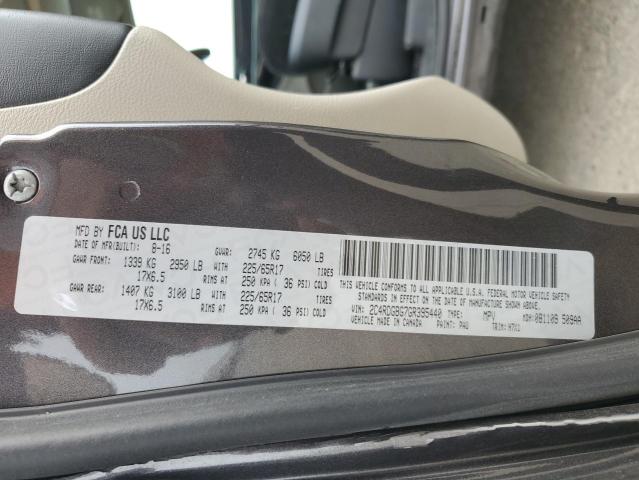 2C4RDGBG7GR395440 Dodge Grand Caravan Se