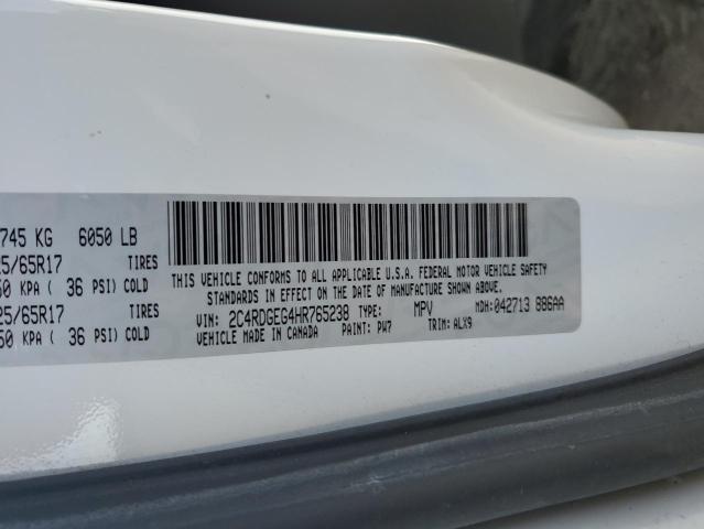 2C4RDGEG4HR765238 Dodge Grand Caravan Gt