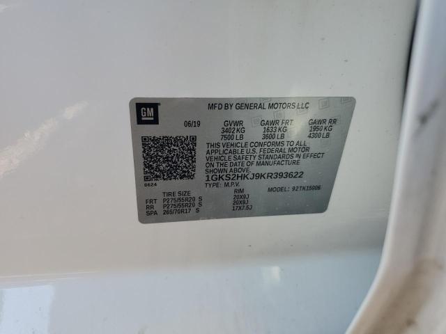 1GKS2HKJ9KR393622 GMC YUKON XL DENALI