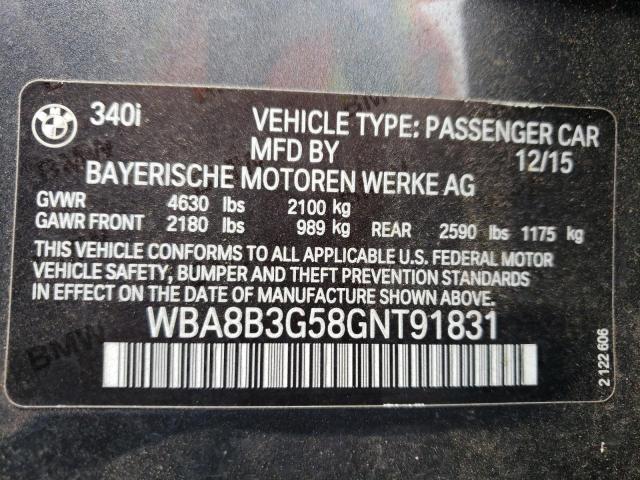WBA8B3G58GNT91831 BMW 340 I