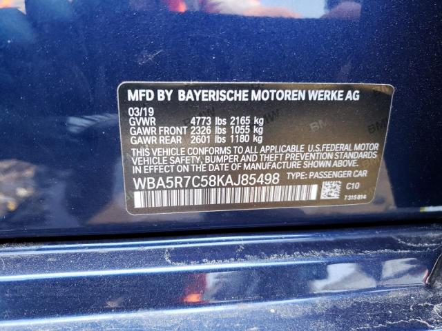 WBA5R7C58KAJ85498 BMW 330XI