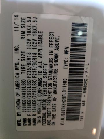 5J8TB3H39FL011580 Acura RDX