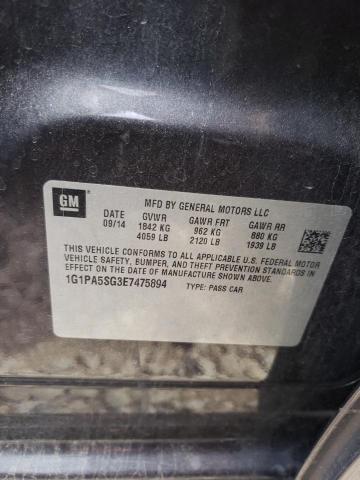 1G1PA5SG3E7475894 Chevrolet CRUZE LS